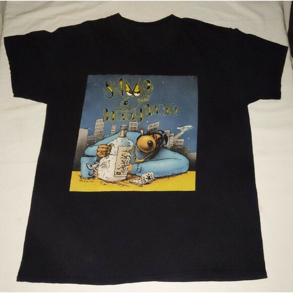 RARE Vintage Y2K Snoop Doggy Dogg L Large Tee Shirt 22 X 28 dog